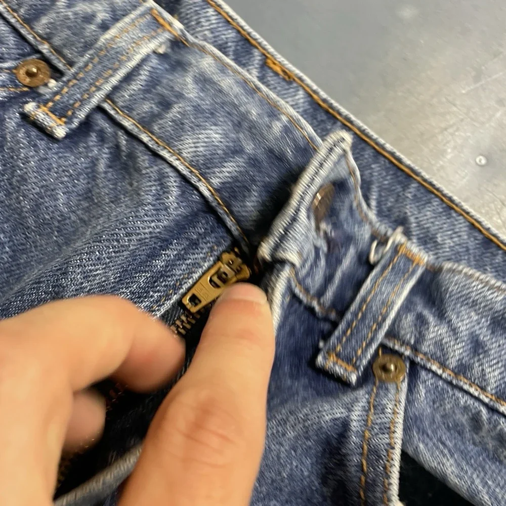 Vitnage 70s Levis 505 0217 Jeans Mens 33x32 (fit 32x30) Made in USA Orange Tab